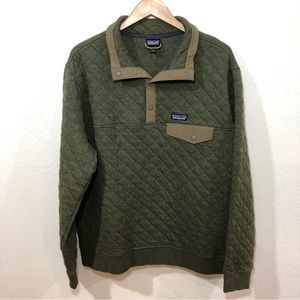 PATAGONIA Quilted Snap-T Pullover, Men’s Large, Green - New condition - Perfect!